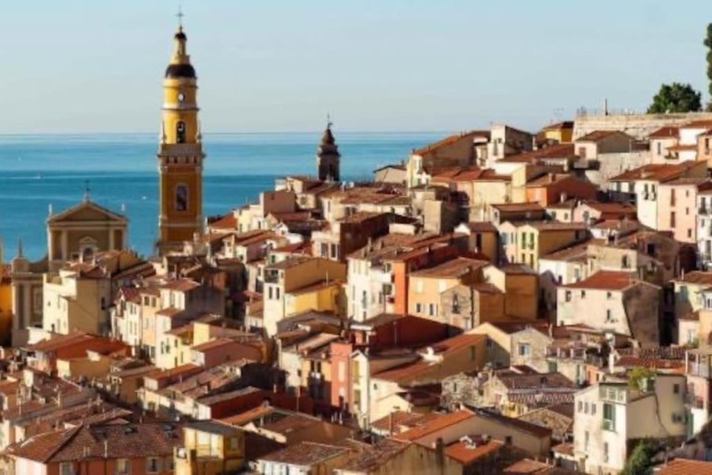 Magnifique T2 Proche Mer Et Ville Refait A Neuf Avec Terrasse Ментона Экстерьер фото